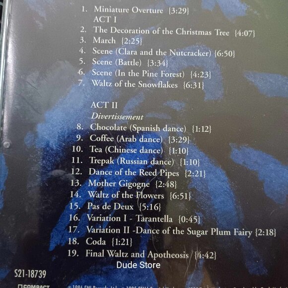 Andre Previn: Royal Philharmonic Orchestra - Tchaikovsky Nutcracker - 1995 CD - Picture 3 of 3